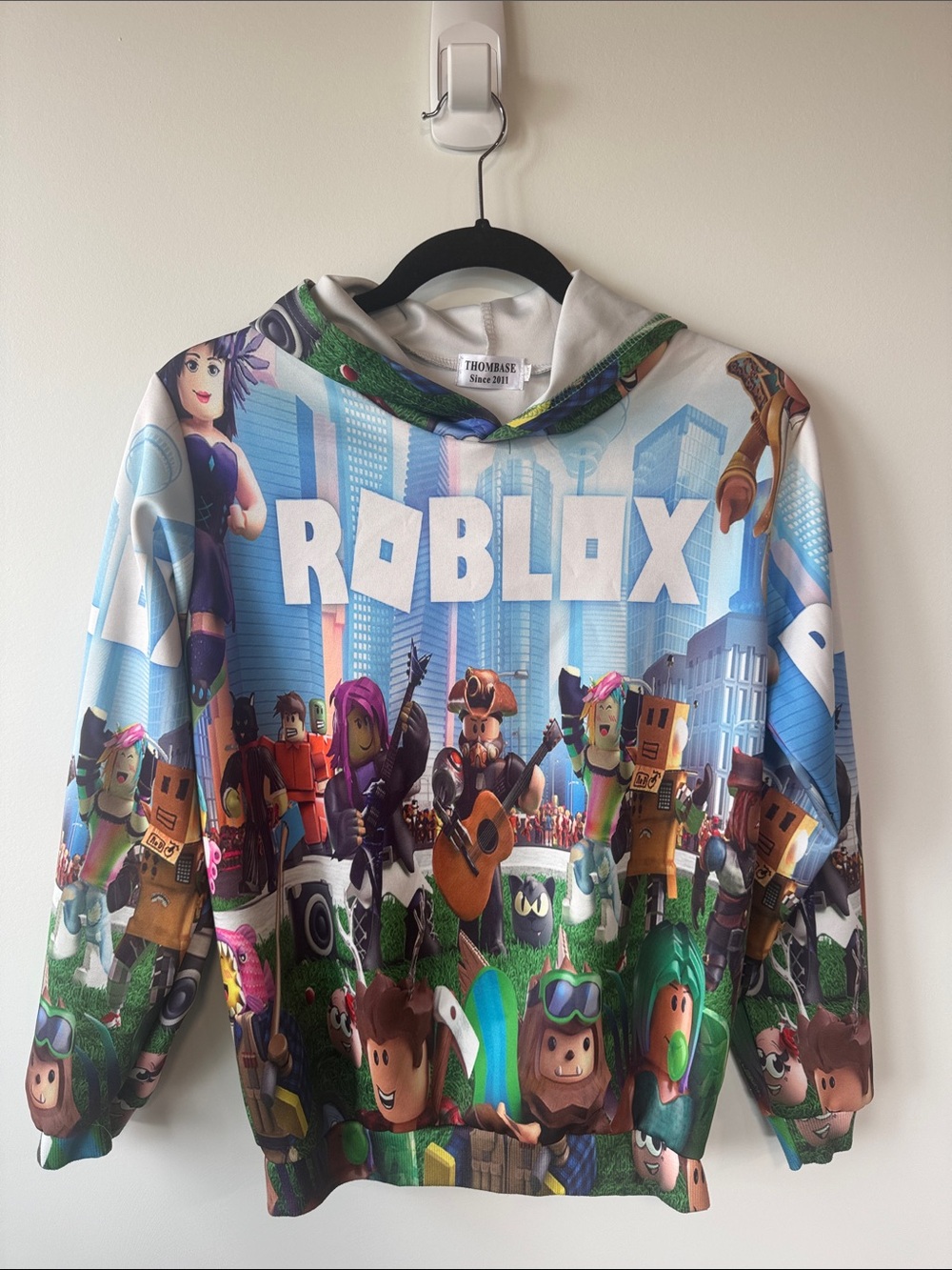 Rolex Kids Blue Green White Roblox Graphic Hoodie